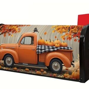 Autumn Truck Mailbox Cover
